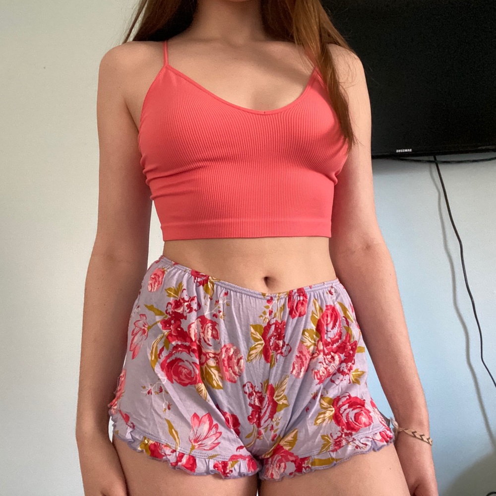 Floral Fabric Shorts